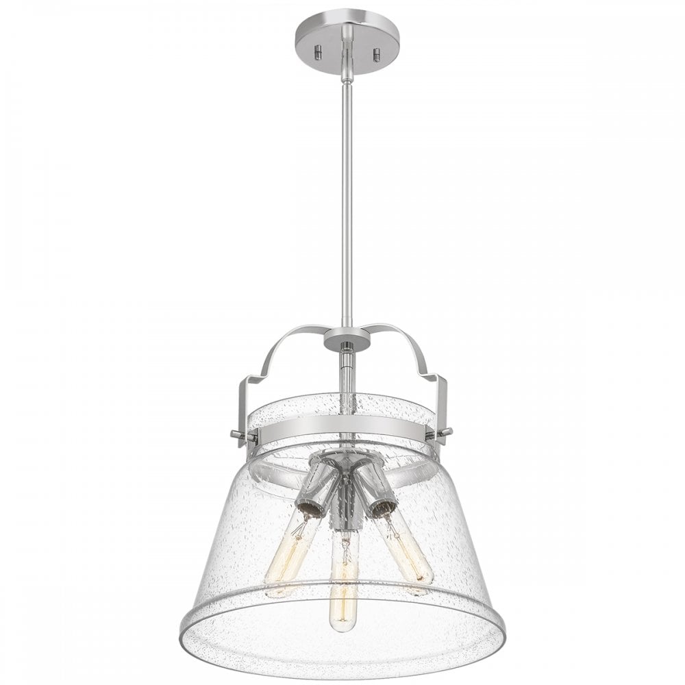 Quintiesse Wimberley 3 Light Pendant - Polished Chrome