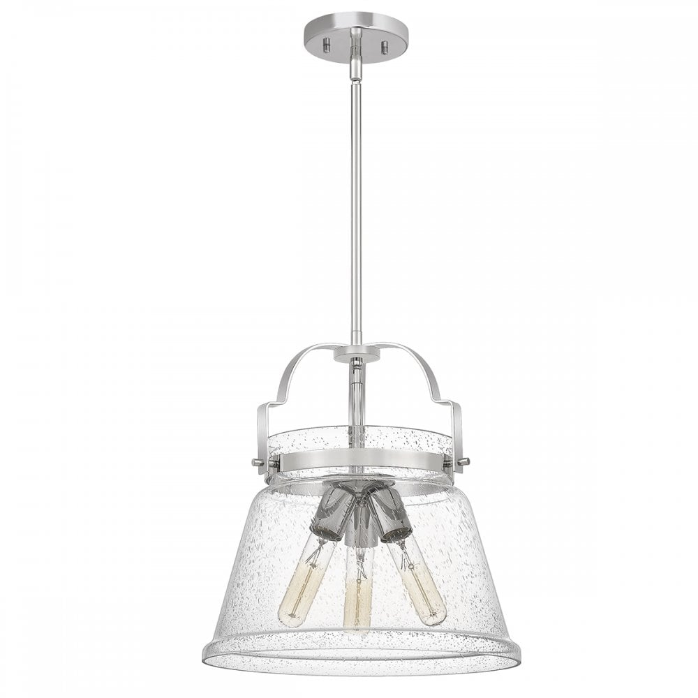 Quintiesse Wimberley 3 Light Pendant - Polished Chrome