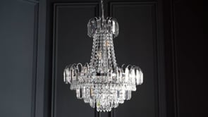 Endon Amadis 6 Light Pendant - Clear Glass & Chrome Plate