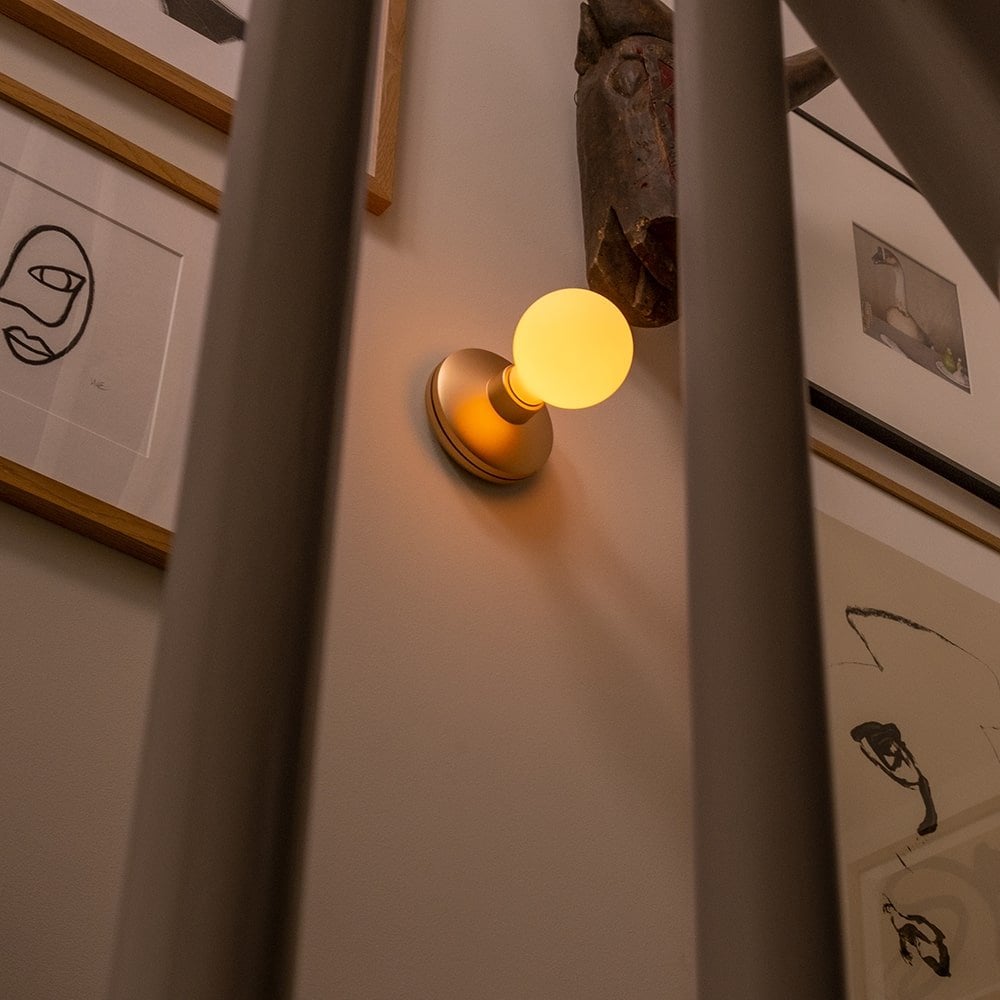 Humble Bee Wall Light - Gold & Frosted Bulb