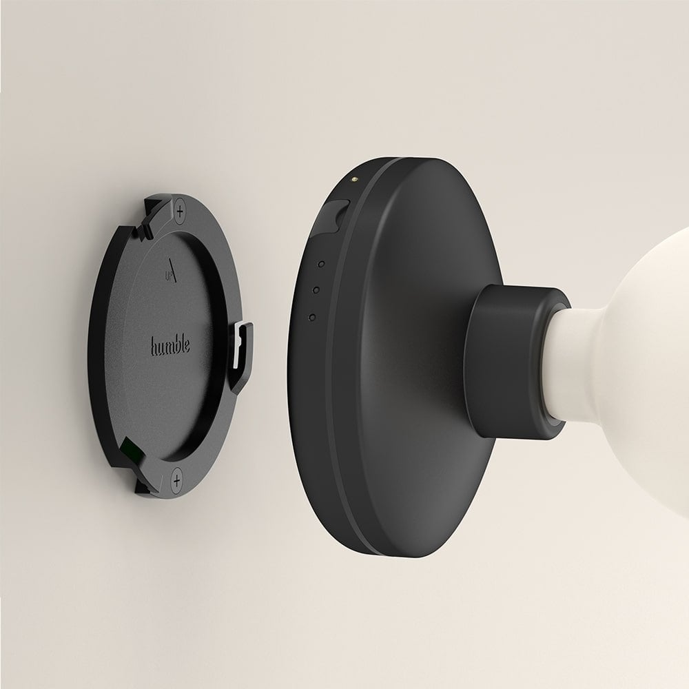 Humble Bee Wall Light - Black & Frosted Bulb