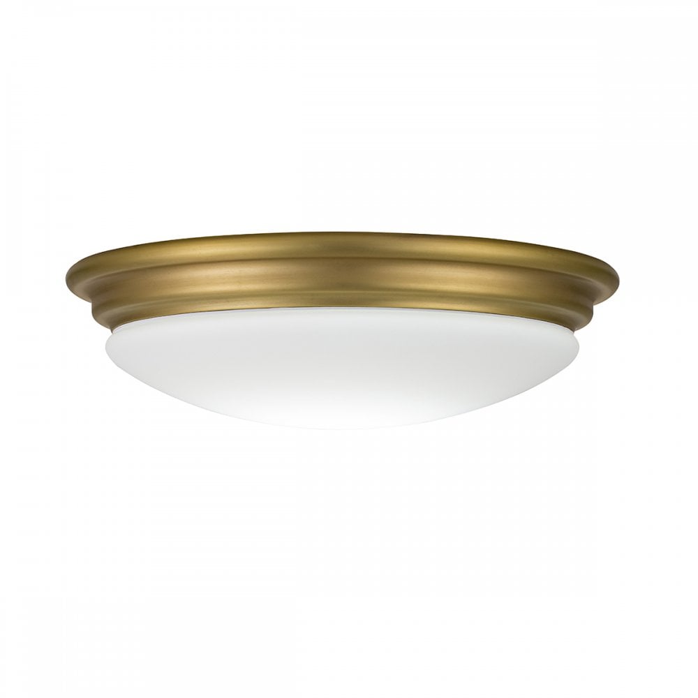 Elstead Brompton Single Bathroom Flush Fitting - Brushed Brass