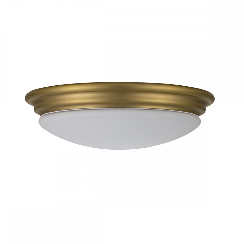 Elstead Brompton Single Bathroom Flush Fitting - Brushed Brass