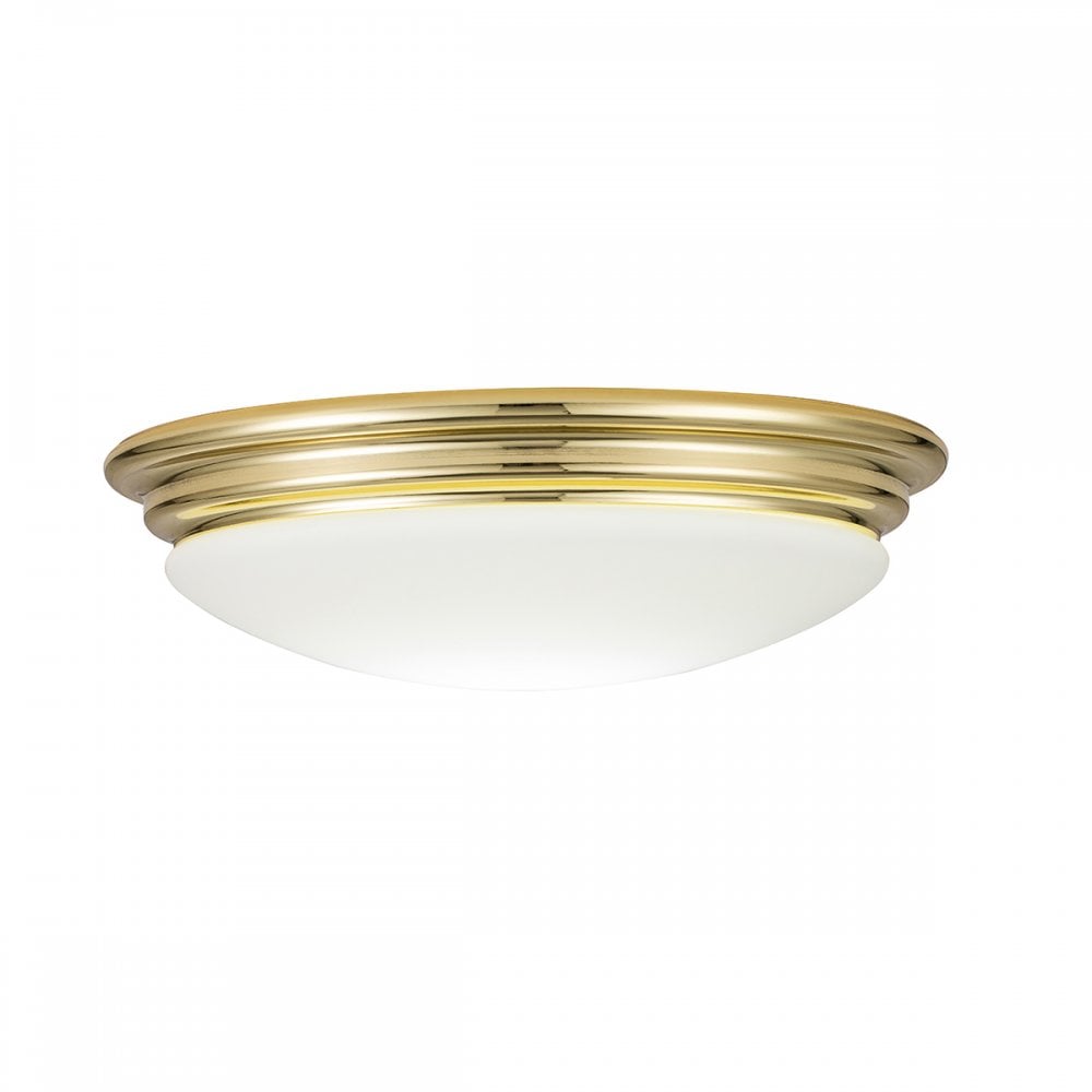 Elstead Brompton Single Bathroom Flush Fitting - Polished Brass