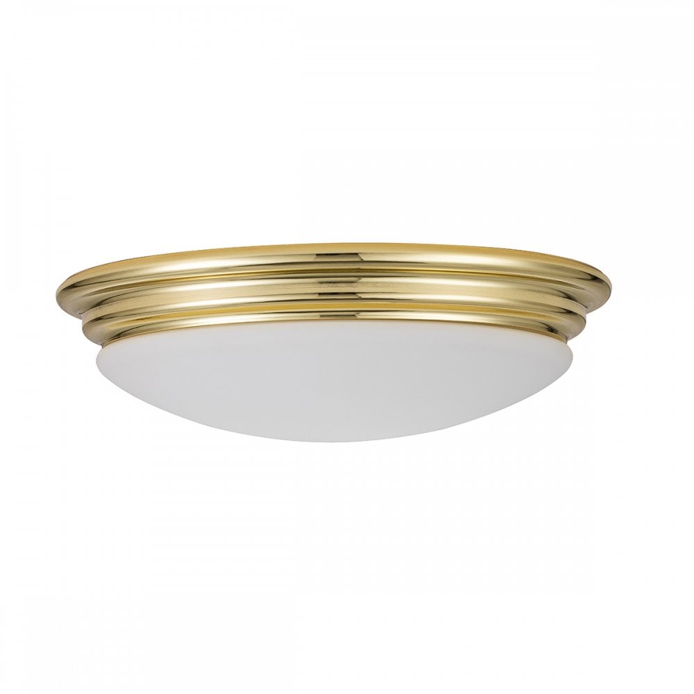 Elstead Brompton Single Bathroom Flush Fitting - Polished Brass