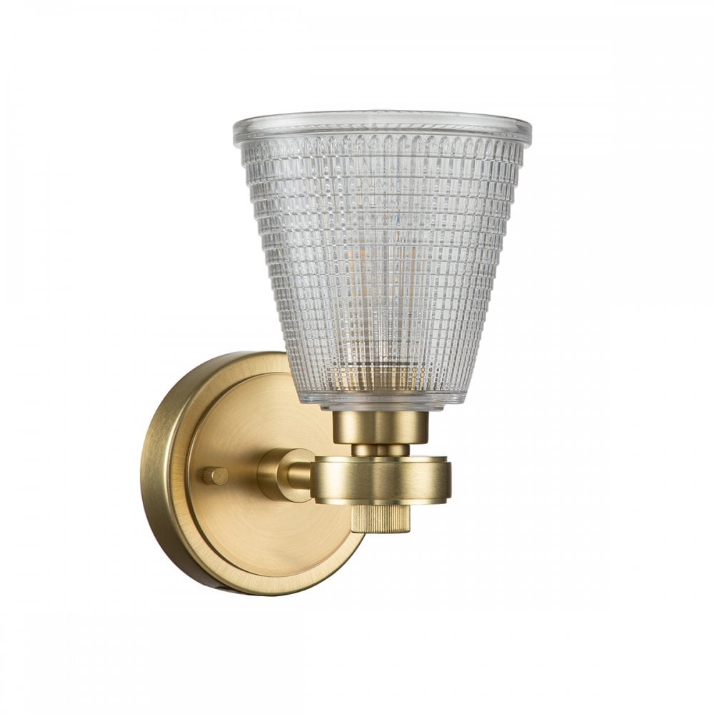 Elstead Gunnislake Single Bathroom Wall Light - Brushed Brass