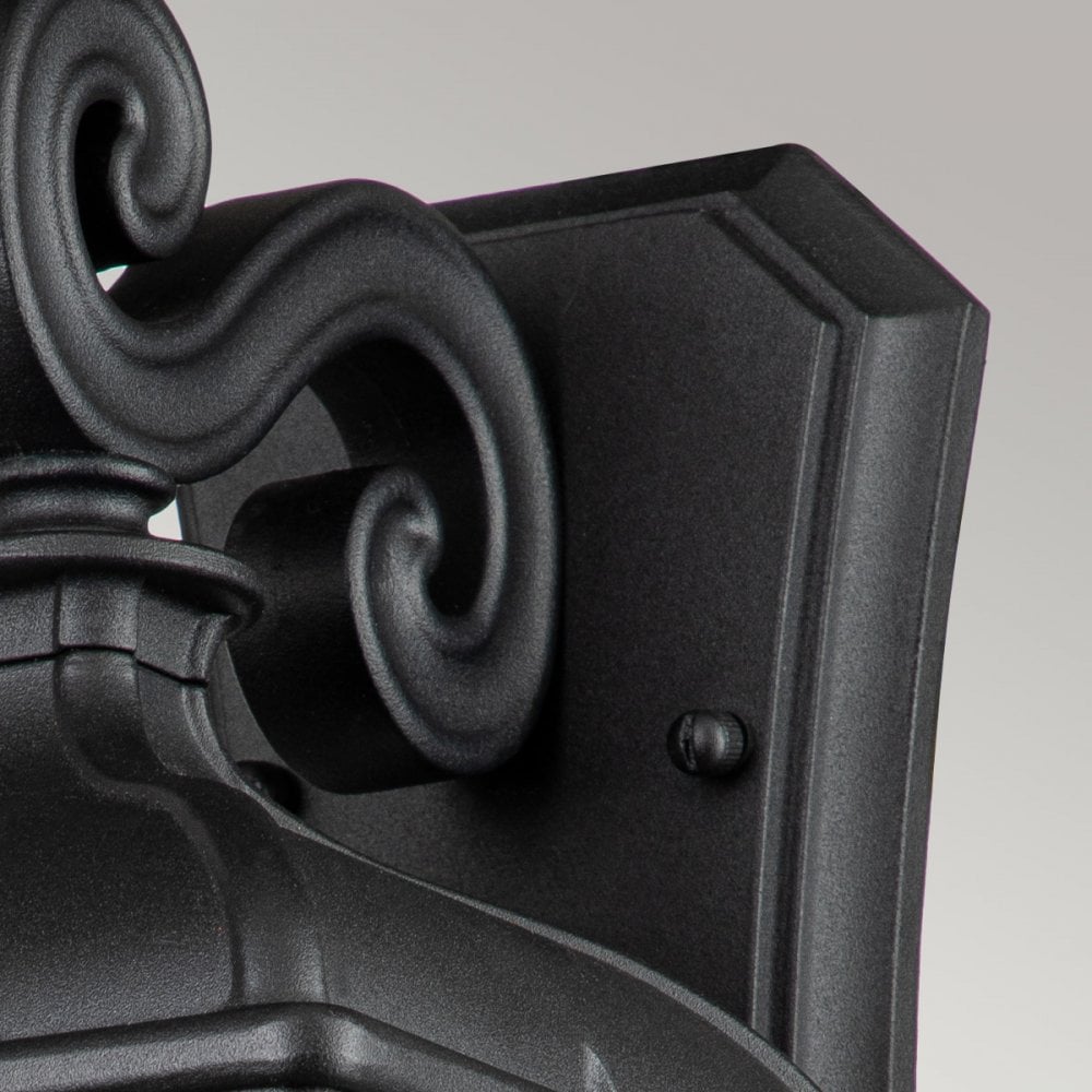 Elstead Bayview Single Medium Wall Lantern - Black