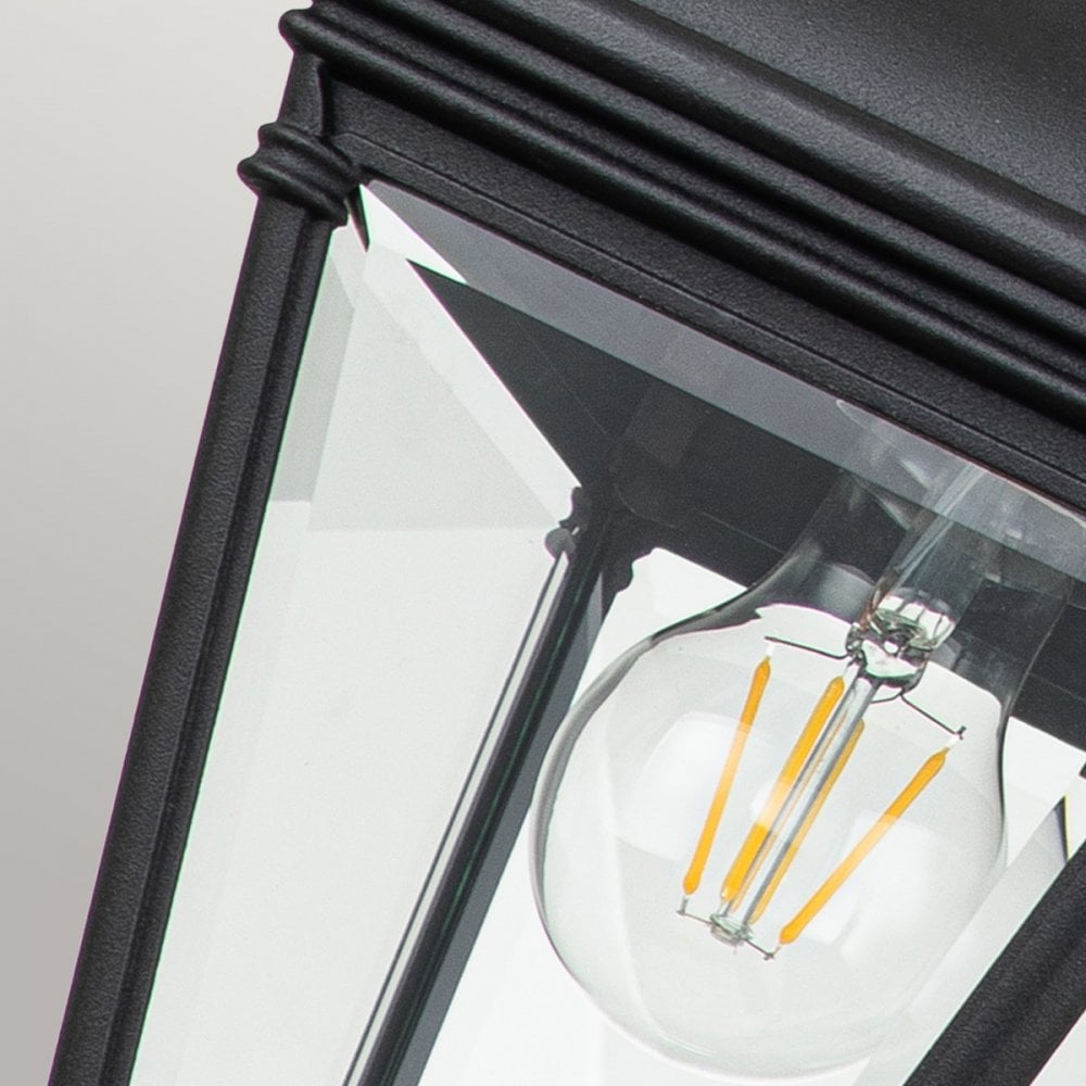 Elstead Bayview Single Medium Chain Lantern - Black