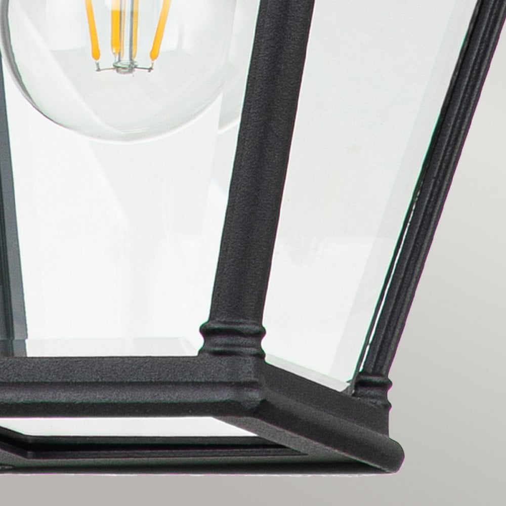 Elstead Bayview Single Medium Chain Lantern - Black