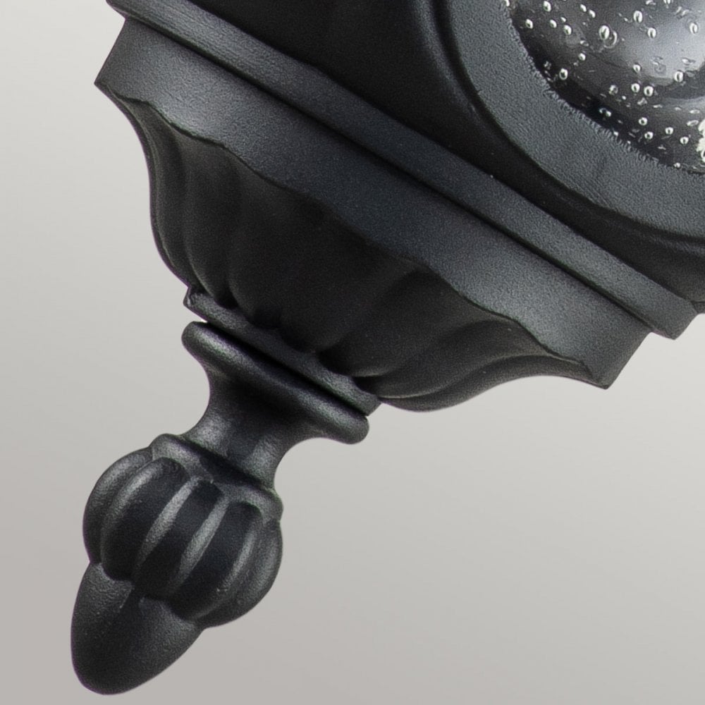 Elstead Chicago Single Medium Wall Lantern - Textured Black