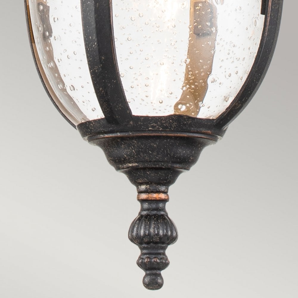 Elstead Cleveland Single Small Chain Lantern - Weathered Bronze
