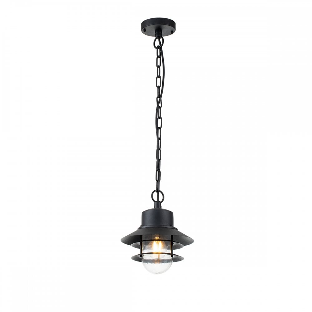 Elstead Copenhagen Single Chain Lantern - Black