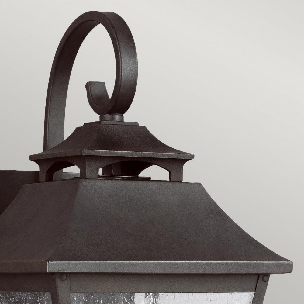 Feiss Galena Single Medium Wall Lantern - Sable