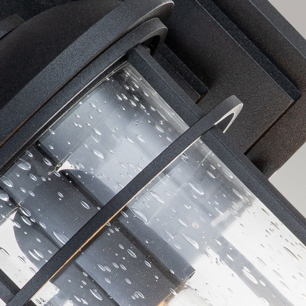 Feiss Lighthouse Single Medium Wall Lantern - Textured Black