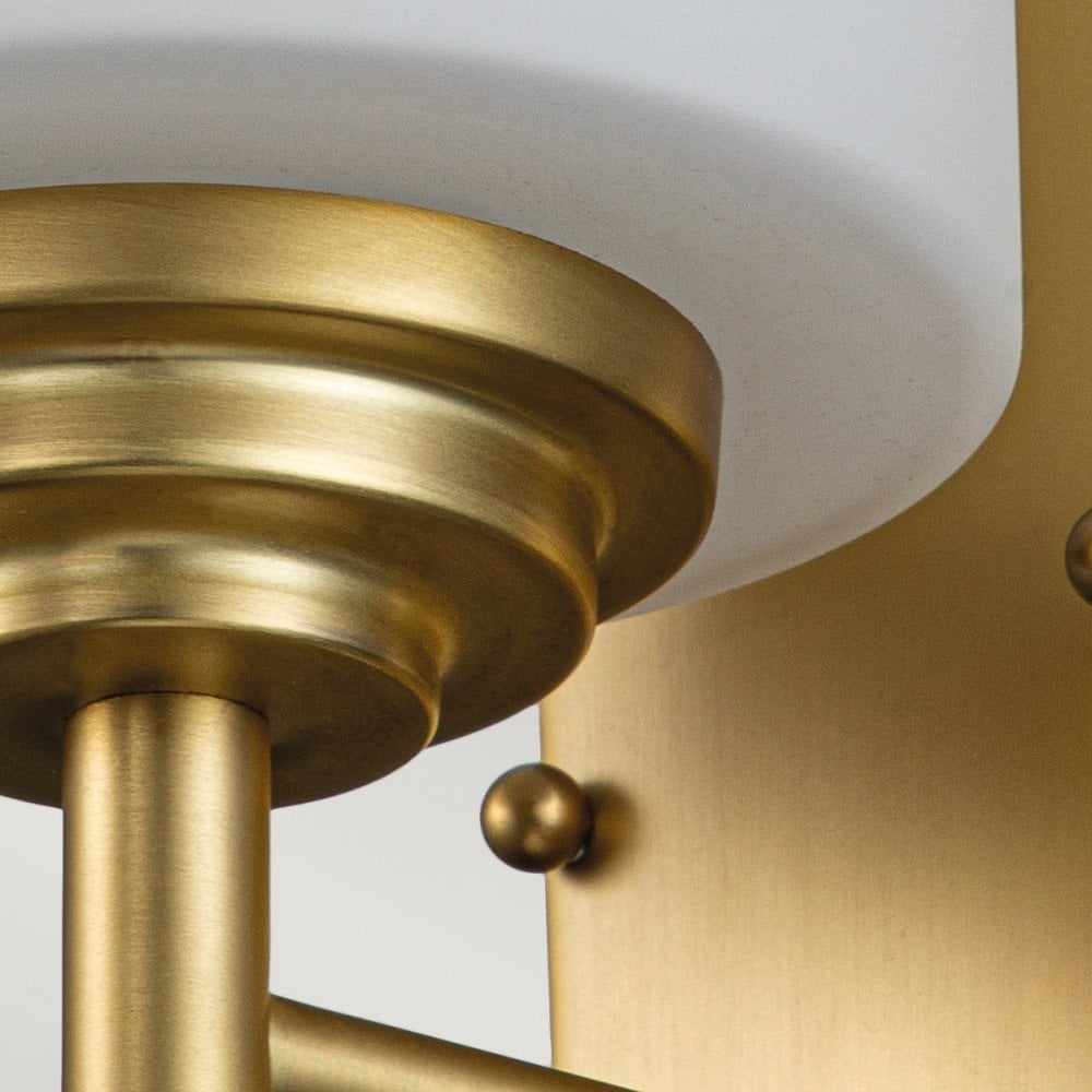 Feiss Malibu Single Wall Light - Brushed Brass