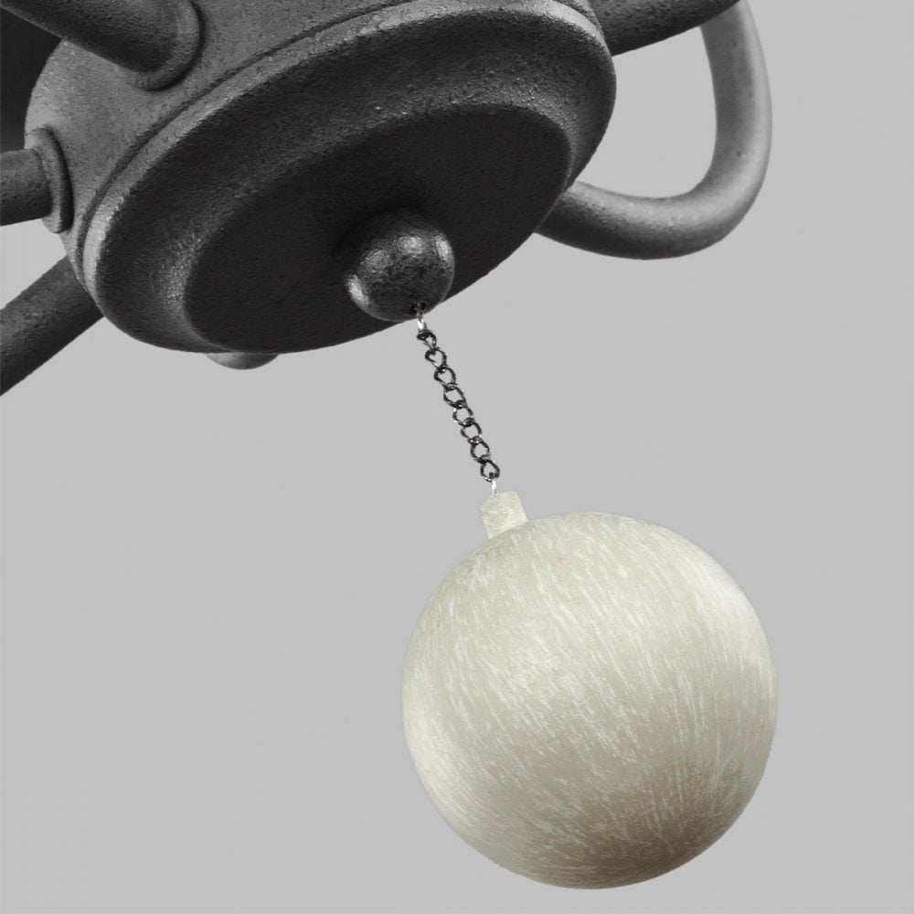 Feiss Nori 4 Light Chandelier - Dark Weathered Zinc & Driftwood Grey