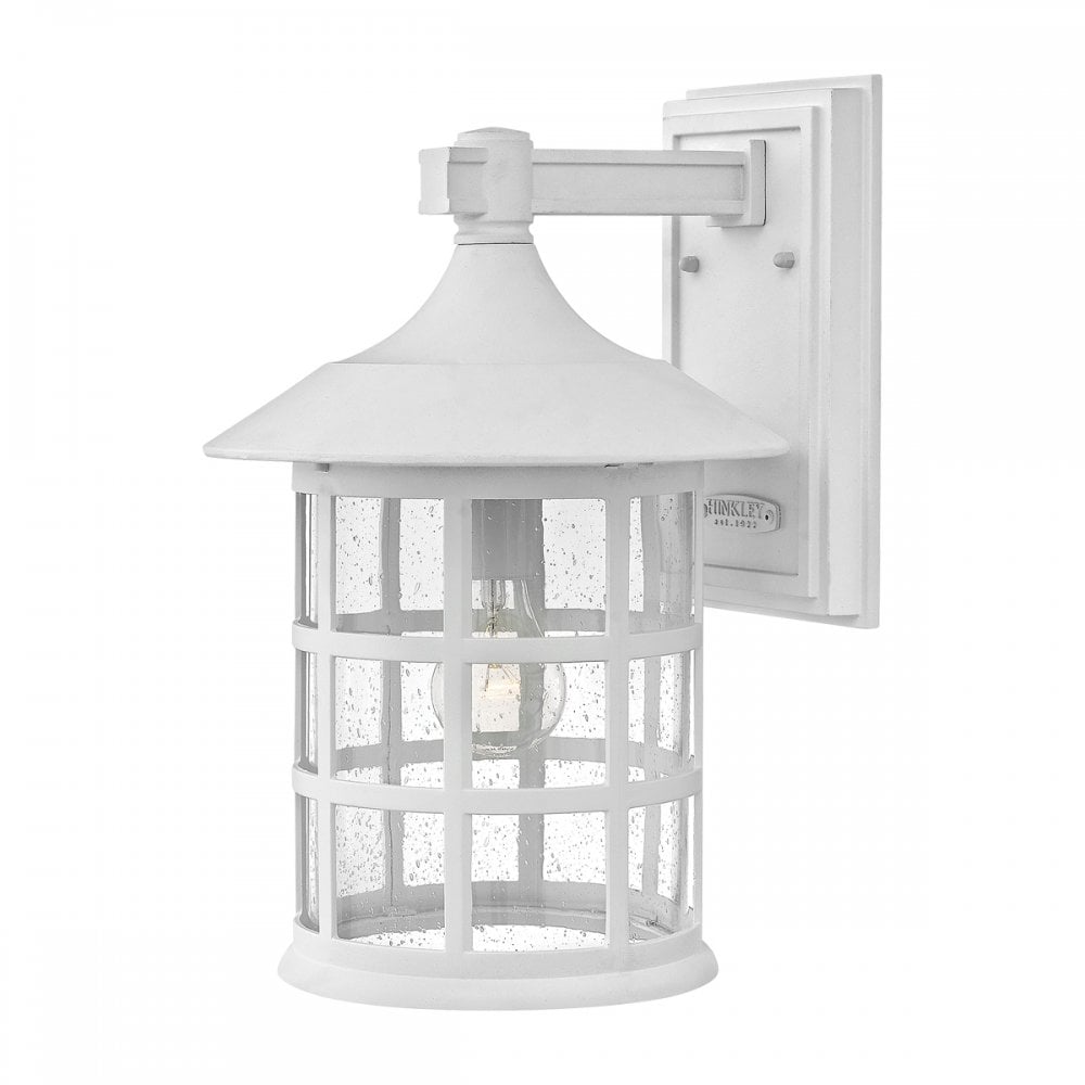 Hinkley Freeport Single Large Wall Lantern - Textured White