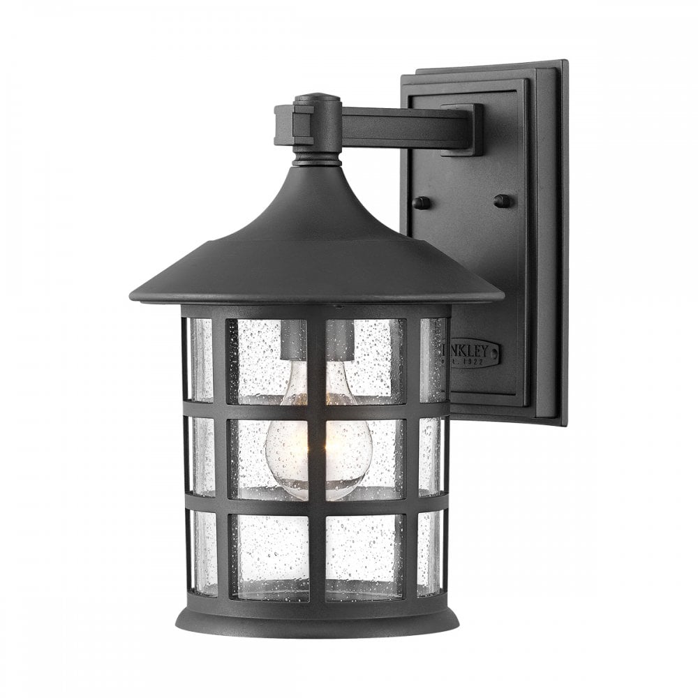 Hinkley Freeport Single Medium Wall Lantern - Textured Black