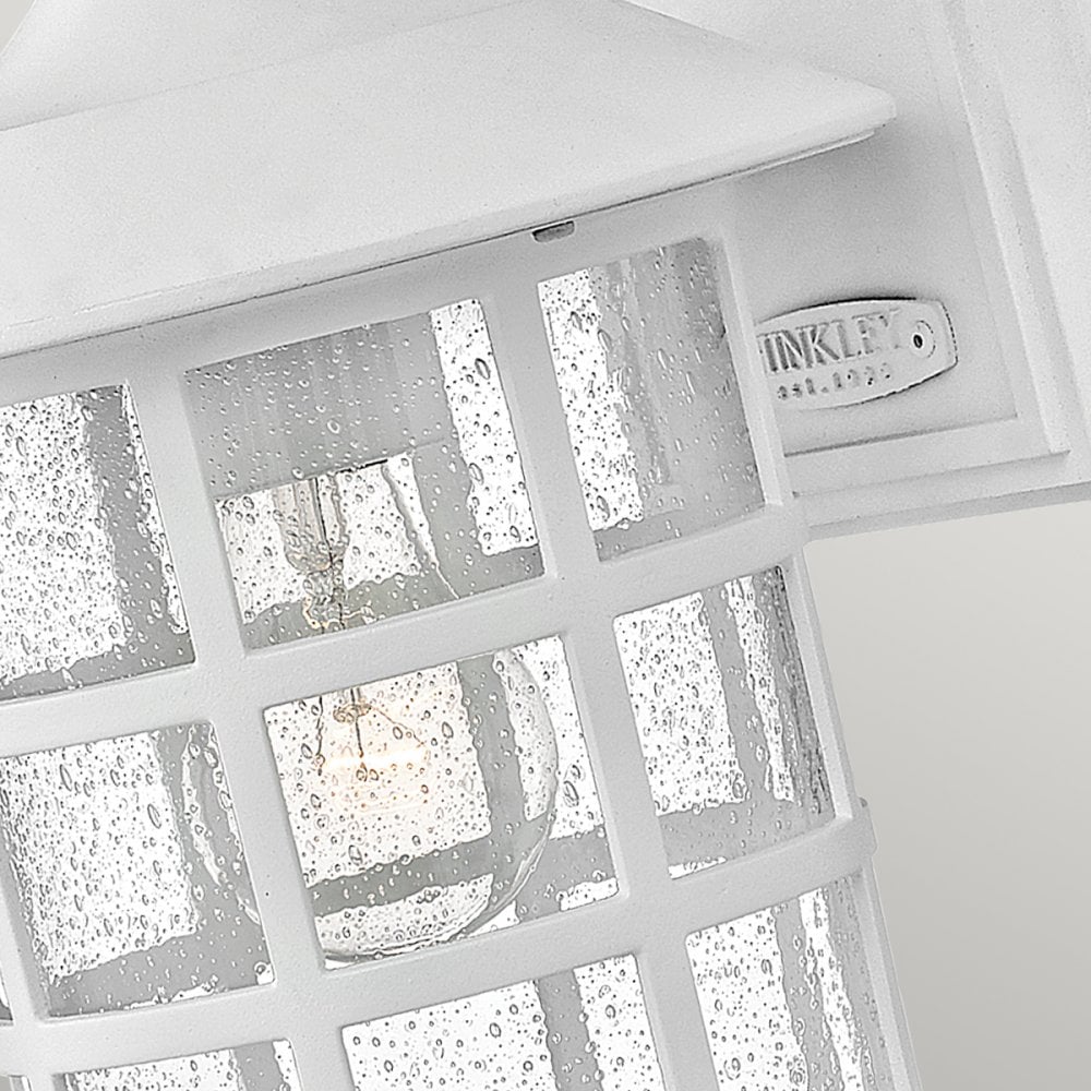 Hinkley Freeport Single Medium Wall Lantern - Textured White