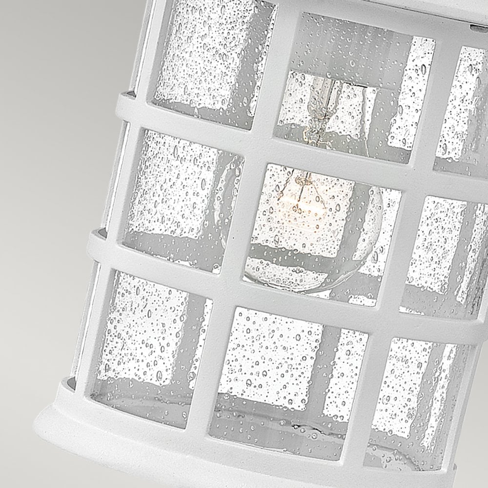 Hinkley Freeport Single Medium Wall Lantern - Textured White
