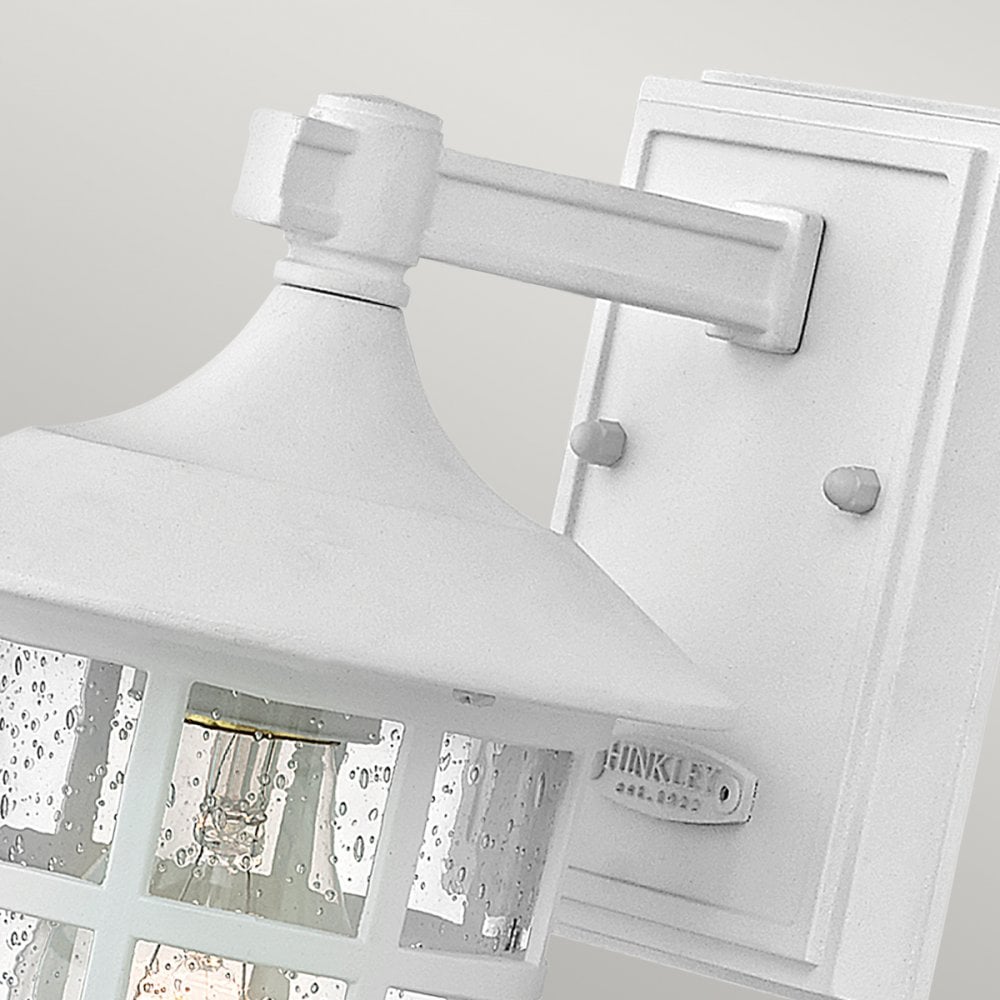 Hinkley Freeport Single Small Wall Lantern - Textured White