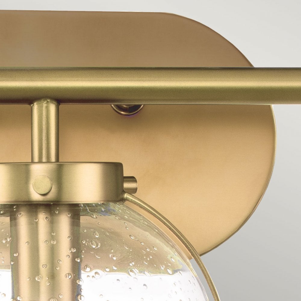 Hinkley Hollis 3 Light Wall Light - Clear - Heritage Brass