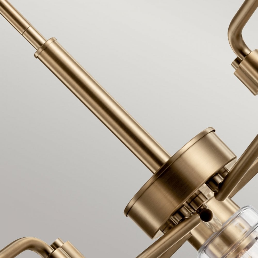 Kichler Aivian 5 Light Chandelier - Weathered Brass