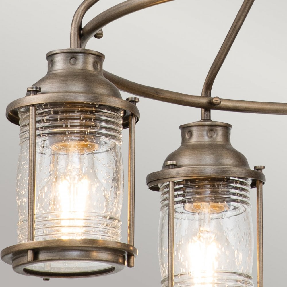 Kichler Ashland Bay 5 Light Outdoor Chandelier - Burnished Bronze