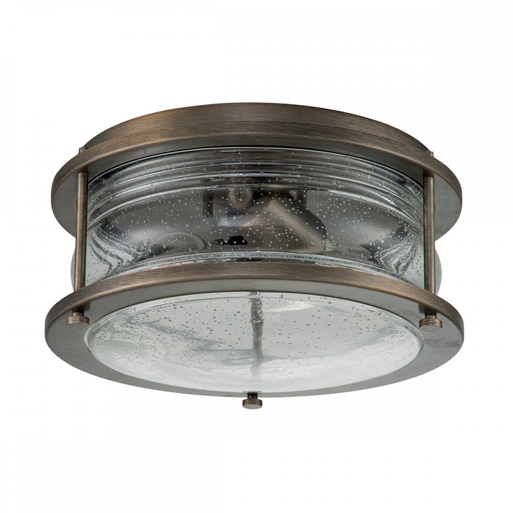Kichler Ashland Bay 2 Light Outdoor Flush Fitting - Burnished Bronze