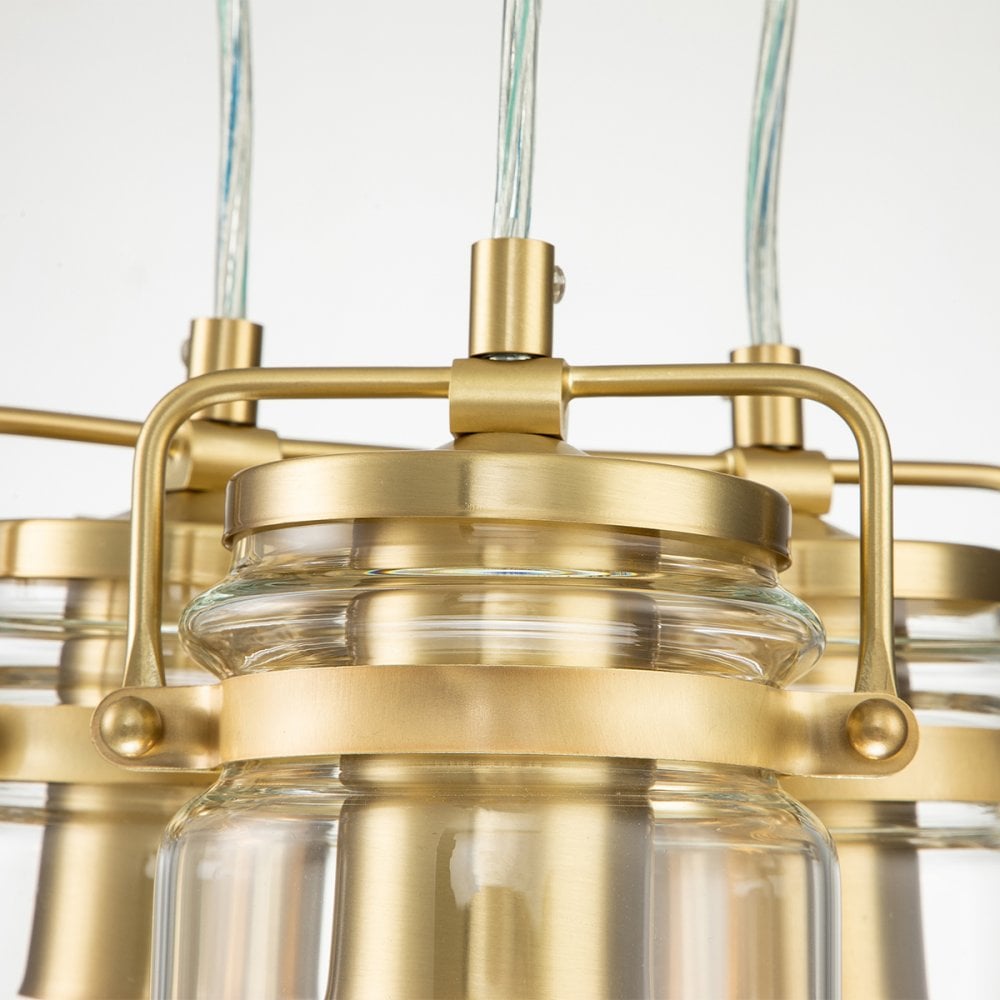 Kichler Brinley 3 Light Pendant - Brushed Brass