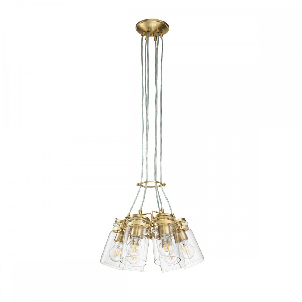 Kichler Brinley 6 Light Pendant - Brushed Brass