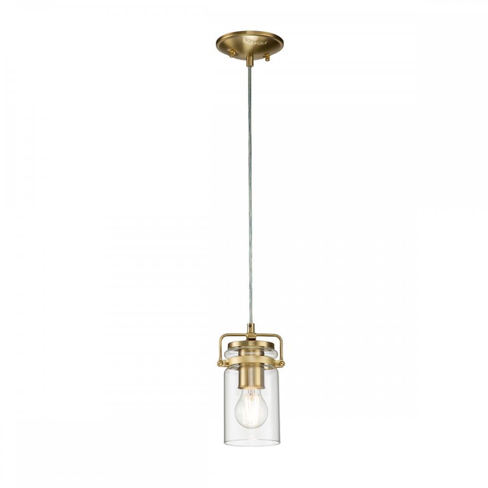 Kichler Brinley Single Mini Pendant - Brushed Brass