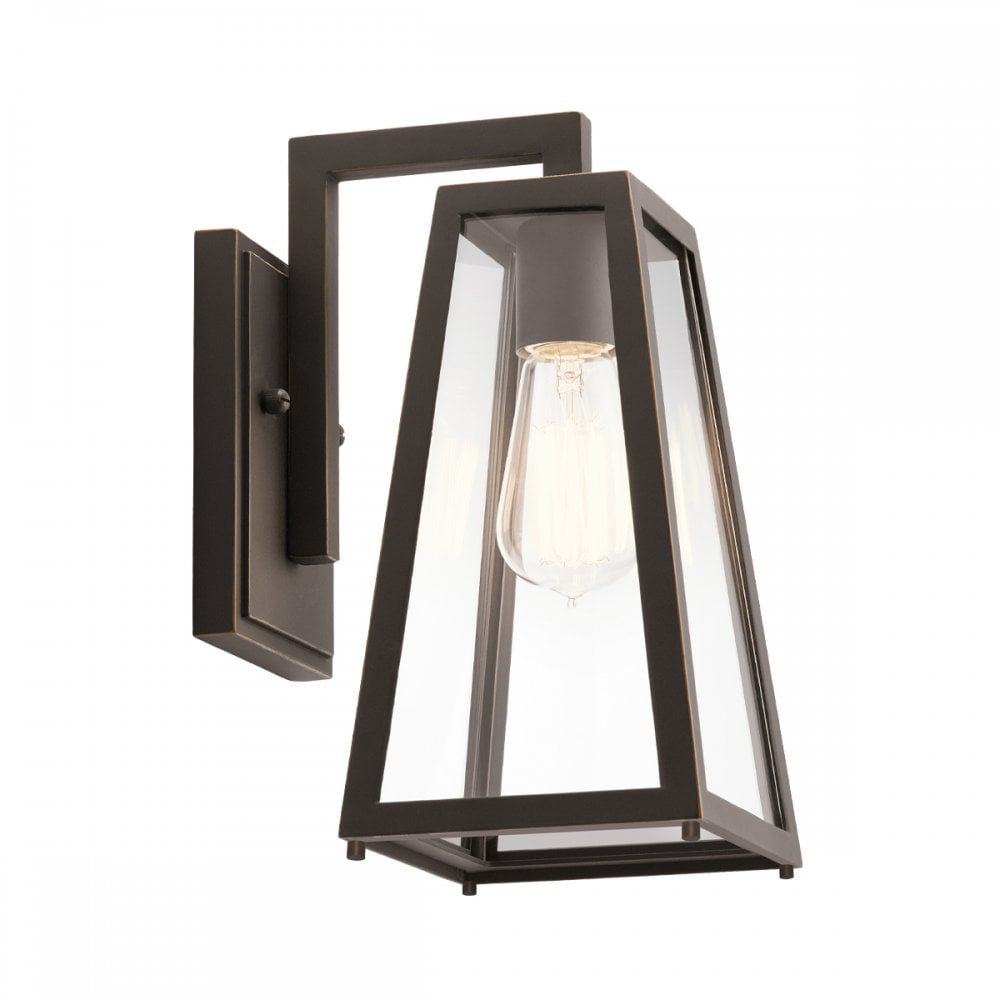 Kichler Delison Single Small Wall Lantern - Rubbed Bronze
