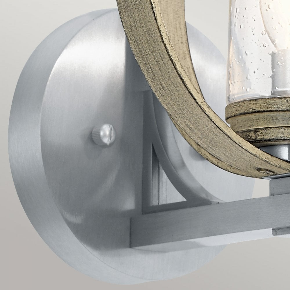 Kichler Grand Bank Single Outdoor Wall Light - Distressed Antique Grey