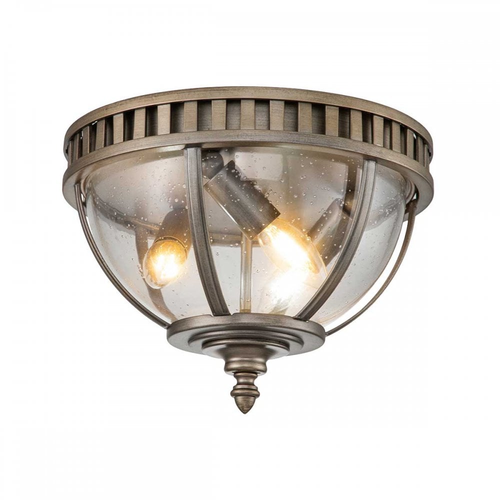 Kichler Halleron 3 Light Flush Fitting - Burnished Bronze