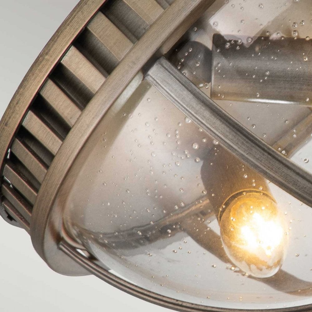 Kichler Halleron 3 Light Flush Fitting - Burnished Bronze