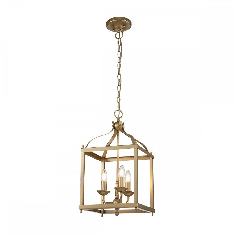 Kichler Larkin 3 Light Medium Pendant - Painted Natural Brass