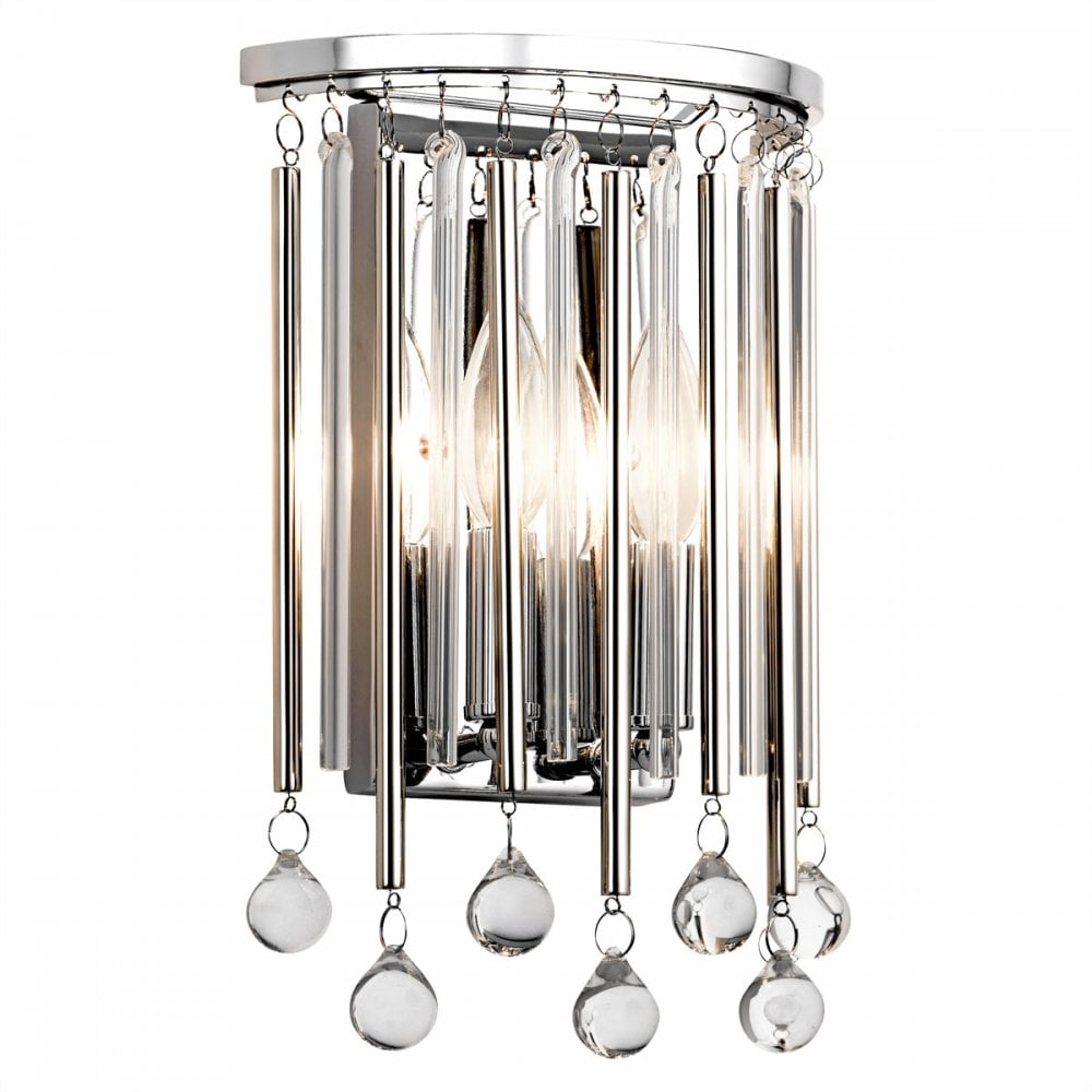 Kichler Piper 2 Light Wall Light - Polished Chrome