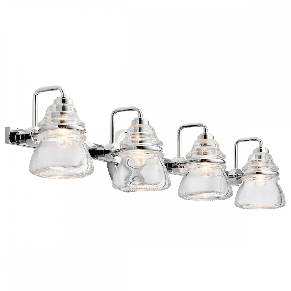 Kichler Talland 4 Light Bathroom Wall Light - Polished Chrome