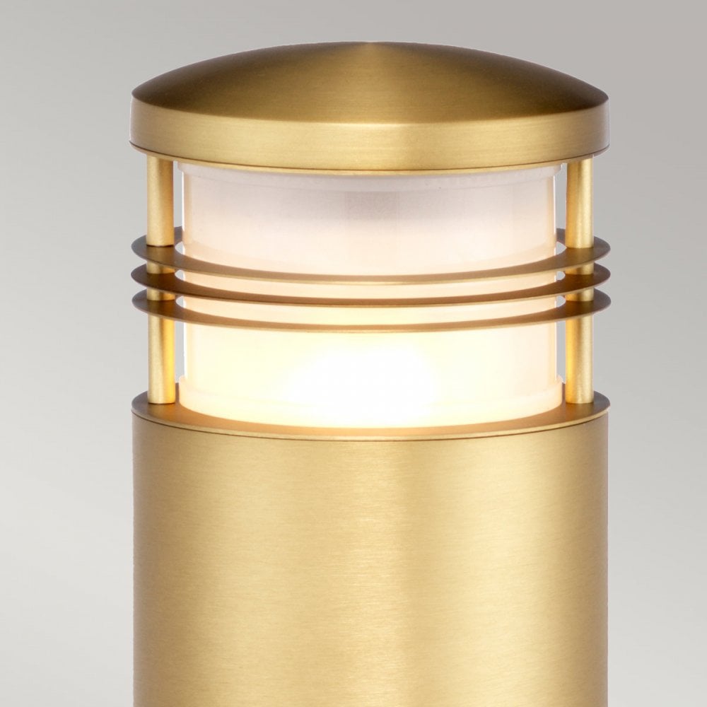 Elstead Newbrighton Single Bollard 250mm - Antique Brass