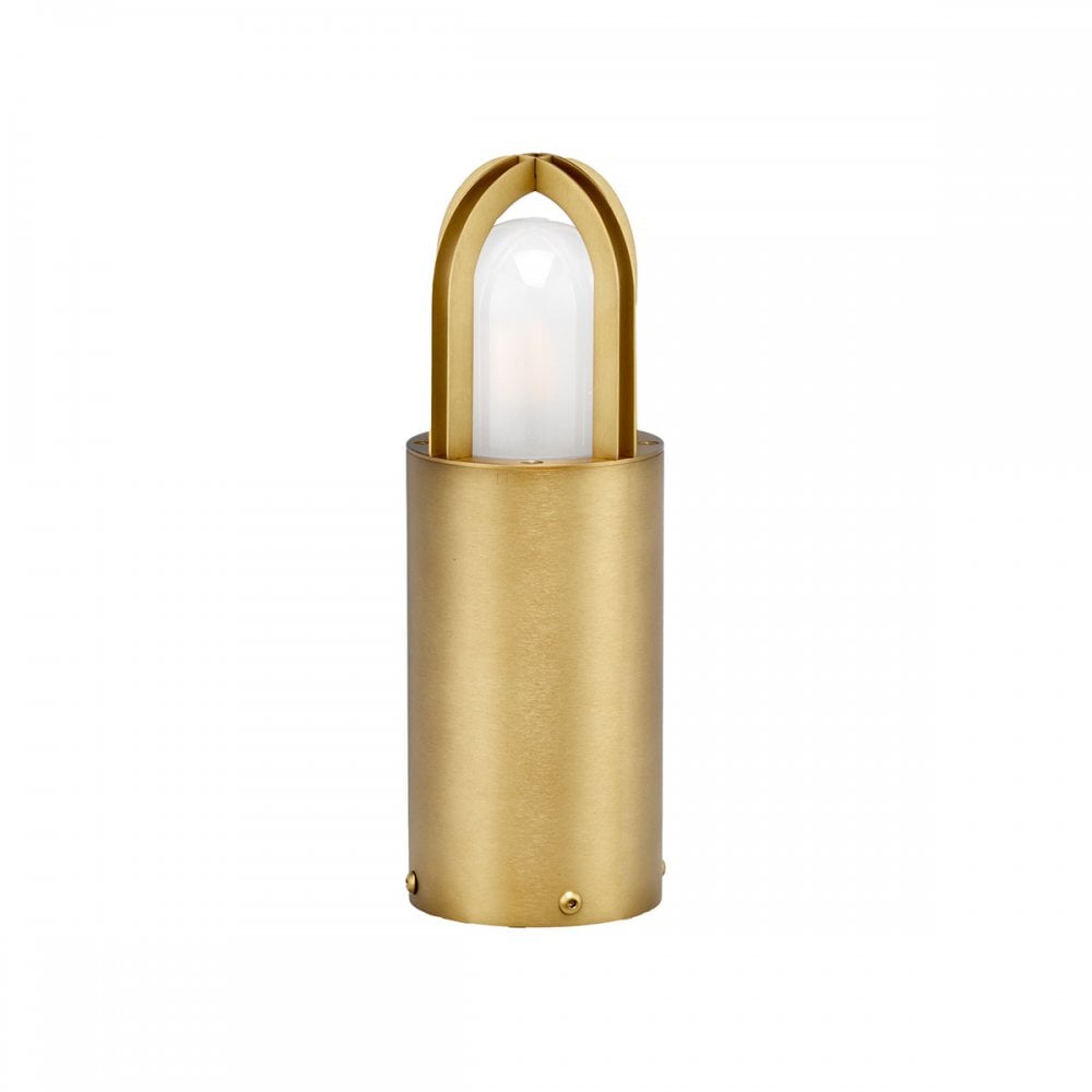 Elstead Paignton Single Bollard 300mm - Antique Brass