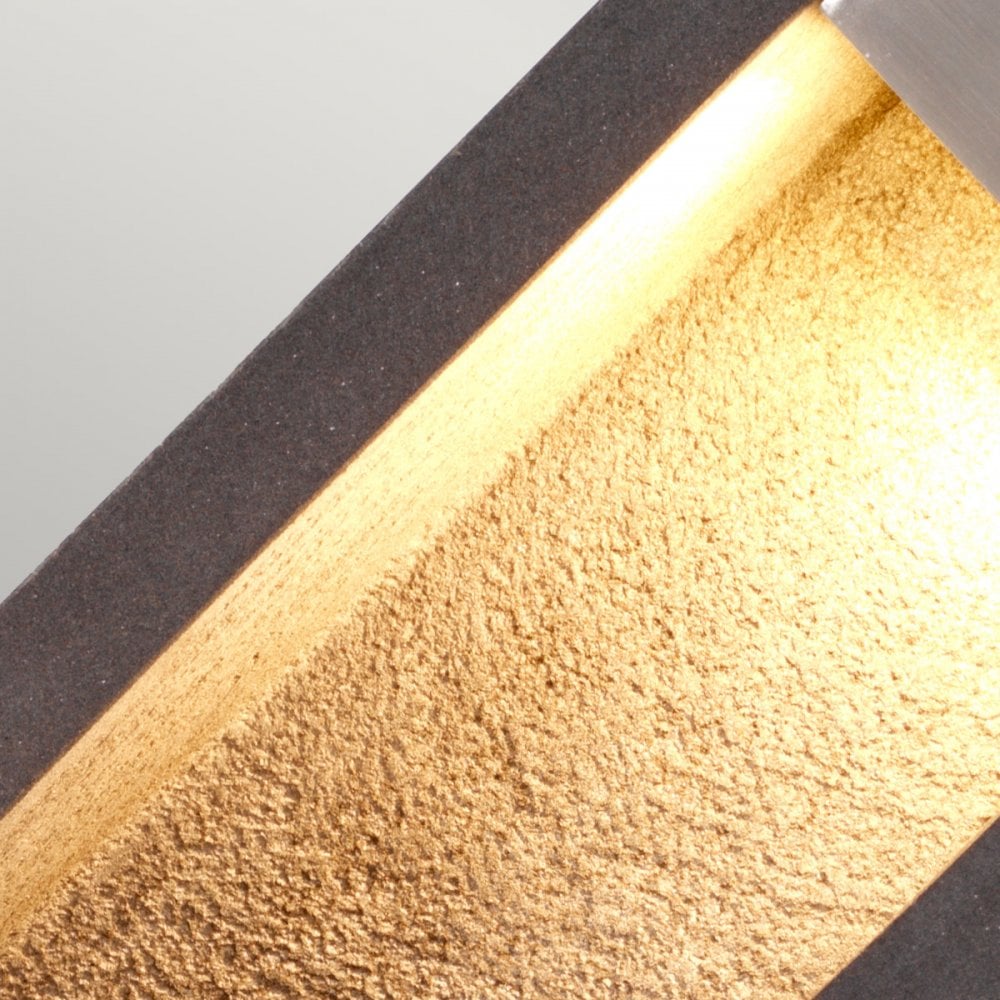 Elstead Parkstone LED Bollard 400mm - Basalt Stone & Stainless Steel