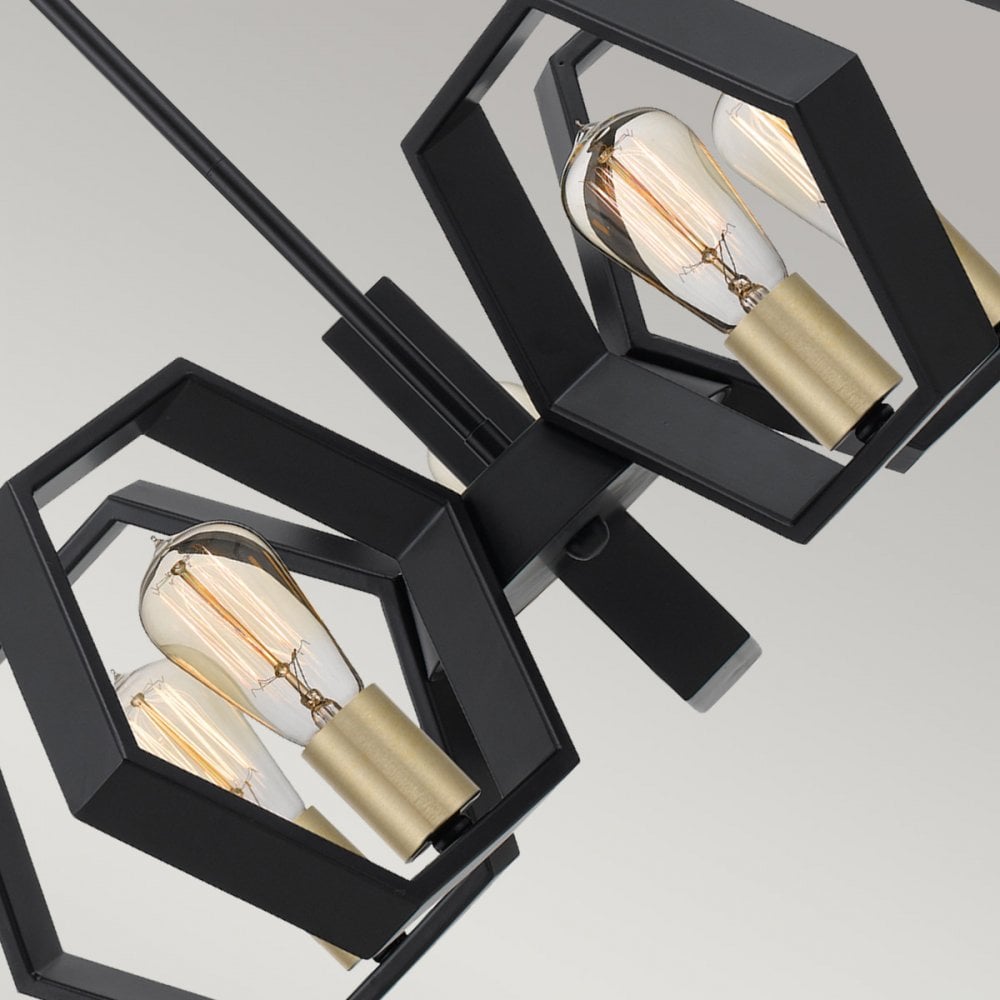 Quoizel Bismarck 5 Light Chandelier - Earth Black