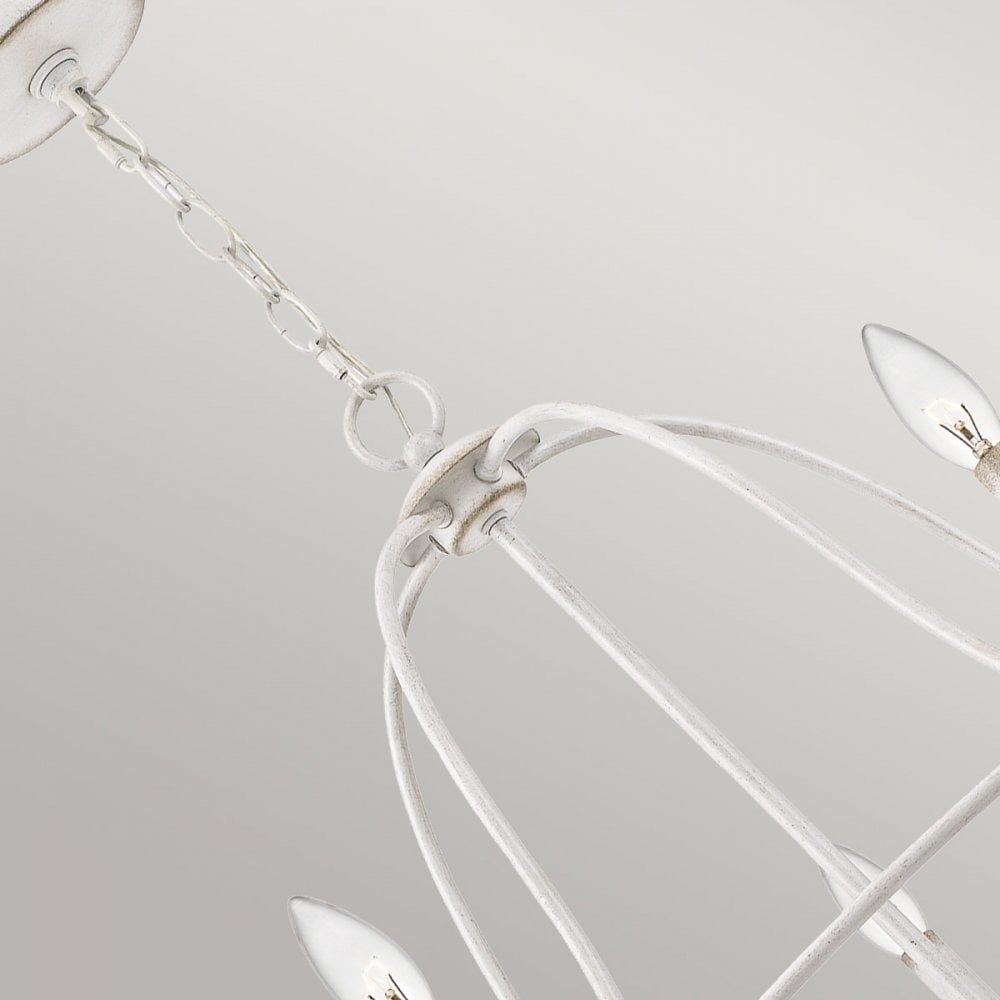 Quoizel Bradbury 5 Light Chandelier - Antique White