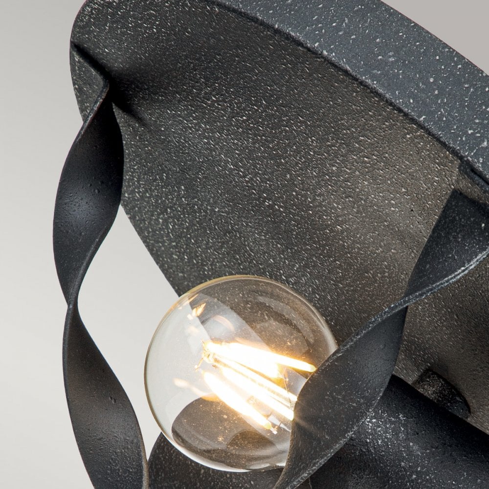 Quoizel Bradbury 2 Light Flush Fitting - Grey Ash