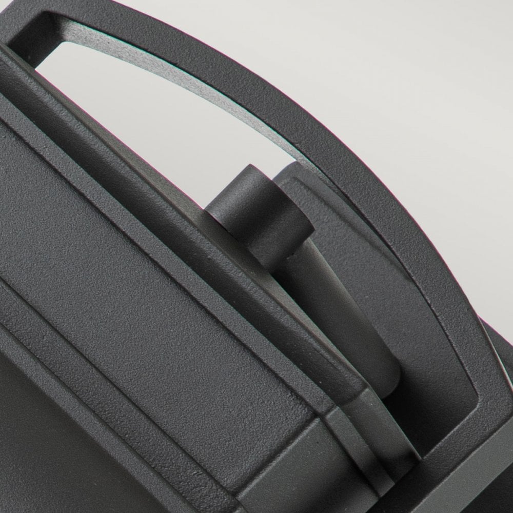 Quoizel Byron Single Medium Wall Lantern - Graphite with Pewter Reflector