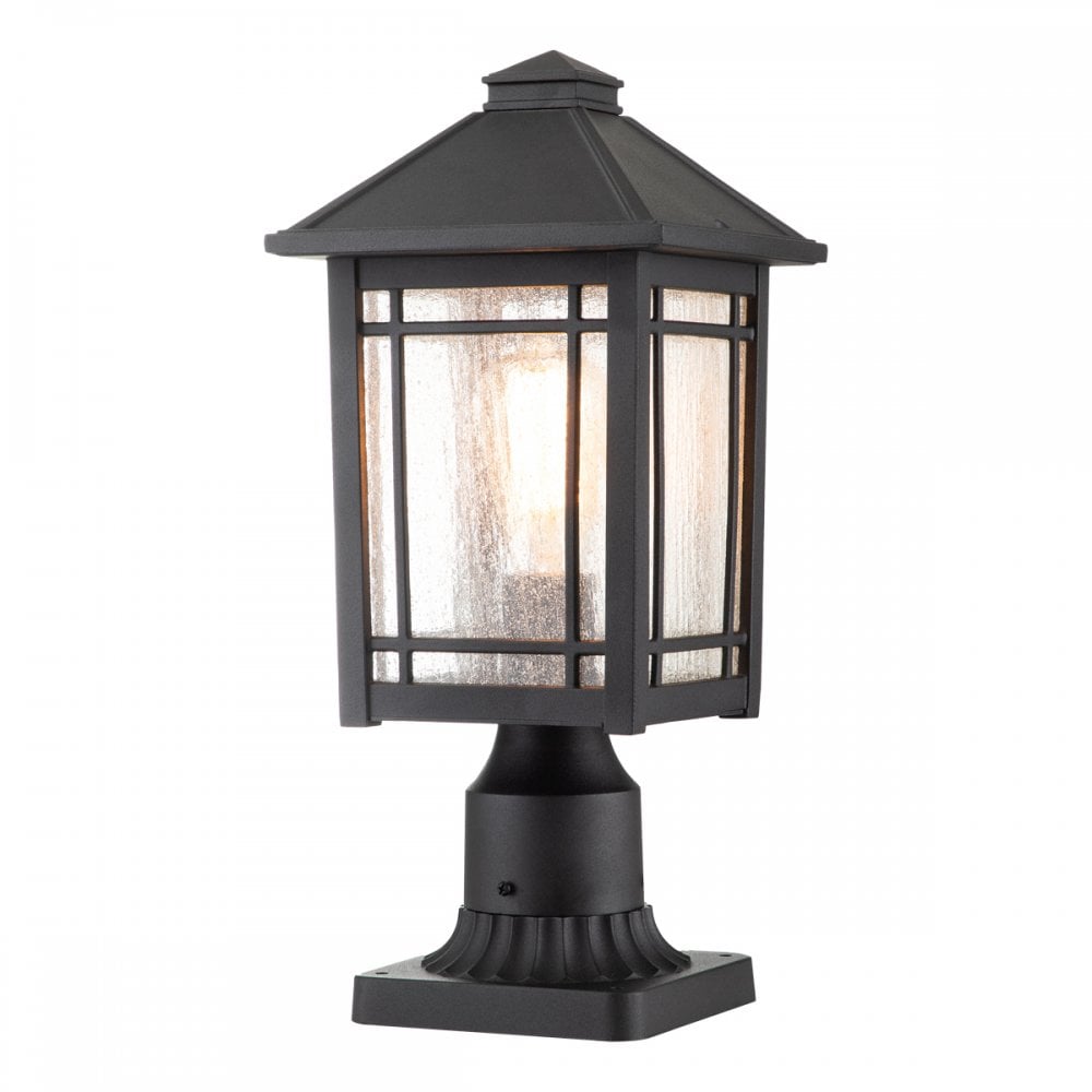 Quoizel Cedar Point Single Pedestal - Black