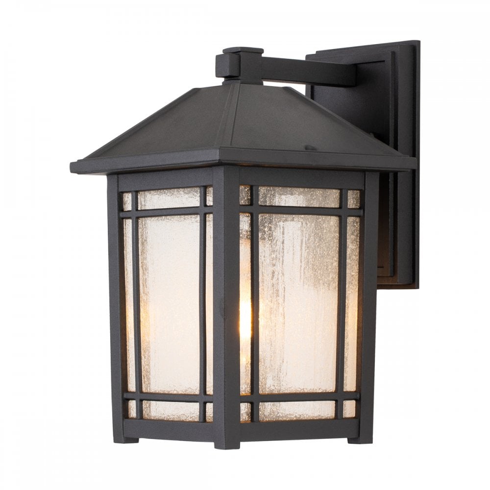 Quoizel Cedar Point Single Medium Wall Lantern - Black