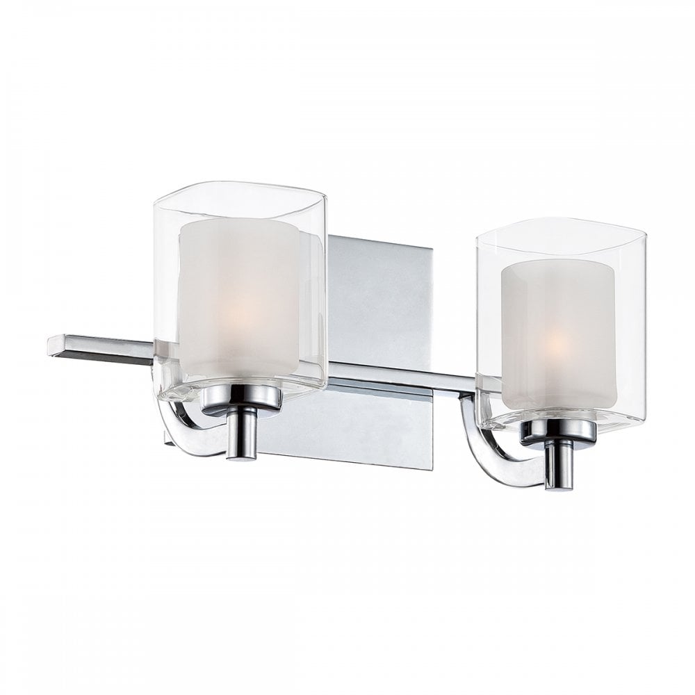 Quoizel Kolt 2 Light Bathroom Wall Light - Polished Chrome