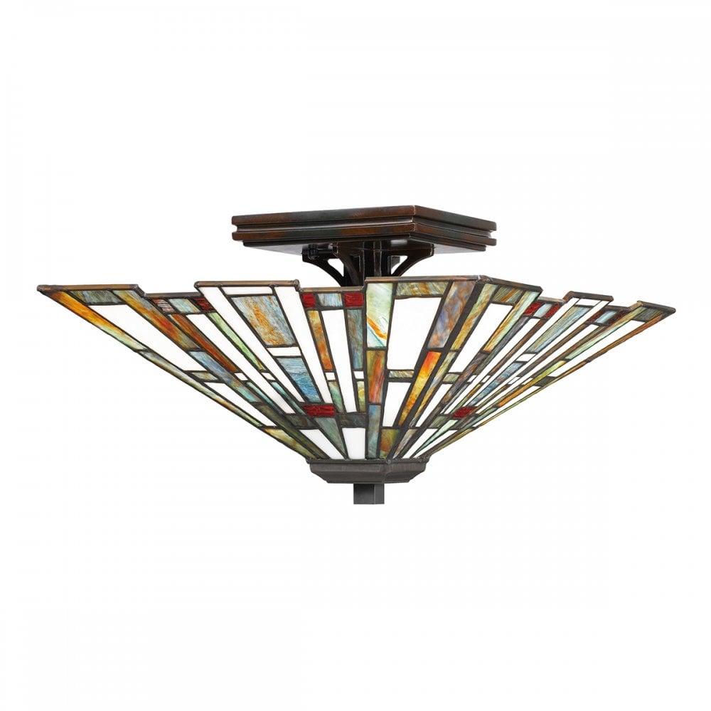 Quoizel Maybeck 2 Light Flush Fitting - Valiant Bronze